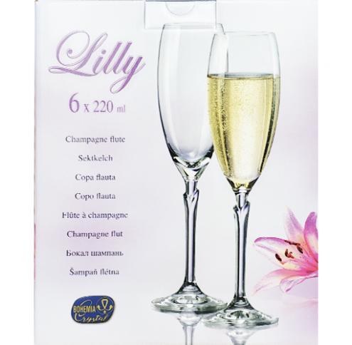 Набор Bohemia Lilly /6х220мл для шампанского