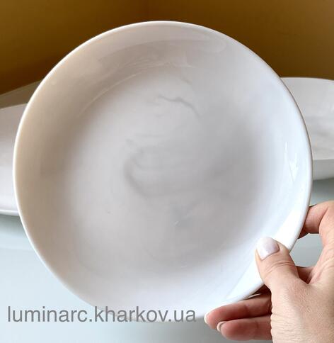 Тарелка Luminarc DIWALI MARBLE White /19см десертная
