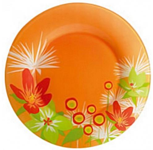 Тарелка Luminarc POP FLOWERS Orange /250мм обеденная