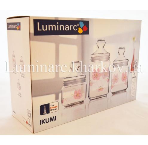 Набор Luminarc CLUB IKUMI /банок Х3: 0,5 0,75 1л