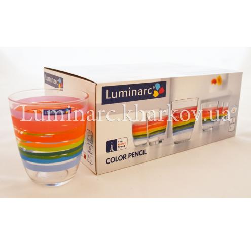 Набор Luminarc  COLOR PENCIL /310X6 стаканов выс.