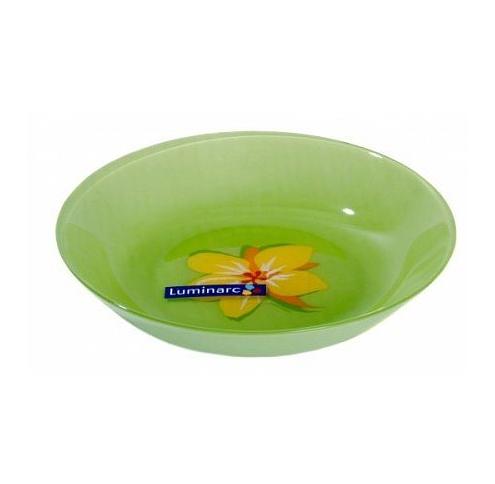 Тарелка Luminarc  POP FLOWERS Green /215мм суповая