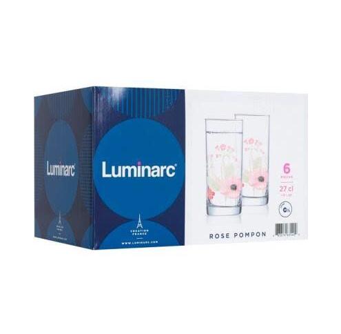 Набор Luminarc  ROSE POMPON /270X6 стаканов выс.