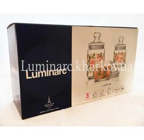 Набор Luminarc  LUPIN /банок Х3 0,5 0,75 1л