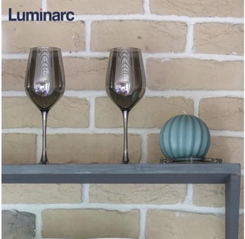 Набір Luminarc Сeleste сяючий графіт / 350Х6 вино