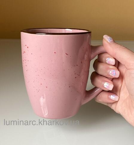 Чашка Limited Edition TERRA 400мл пудрово-рожева