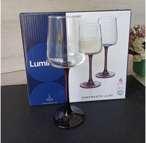 Набір Luminarc КОНТРАСТО ЛІЛАК /350Х6 вино