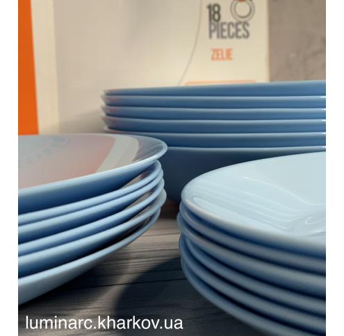 Сервіз Luminarc ZELIE Blue /18 пр.без упаковки
