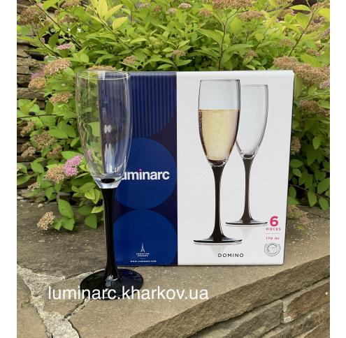 Набір Luminarc DOMINO /6X170мл келихів д/шампанського