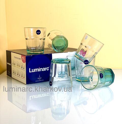 Набір Luminarc TUFF TURQUOISE /6Х300мл склянок низьких