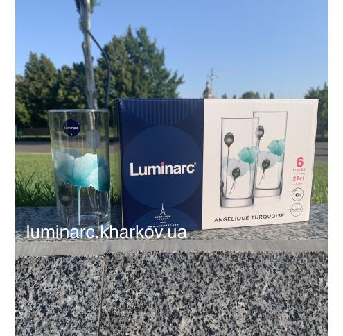 Набір Luminarc ANGELIQUE TURQUOISE /270X6 склянок вис.