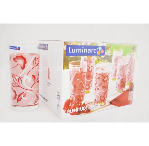 Набір Luminarc PLENITUDE ROUGE /270X6 склянок вис.